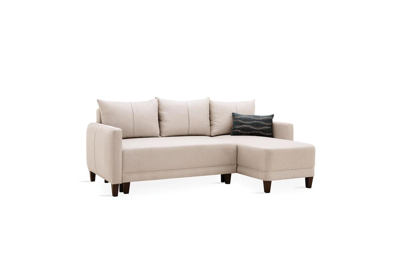 Ъглов разтегателен диван 216 см Smart