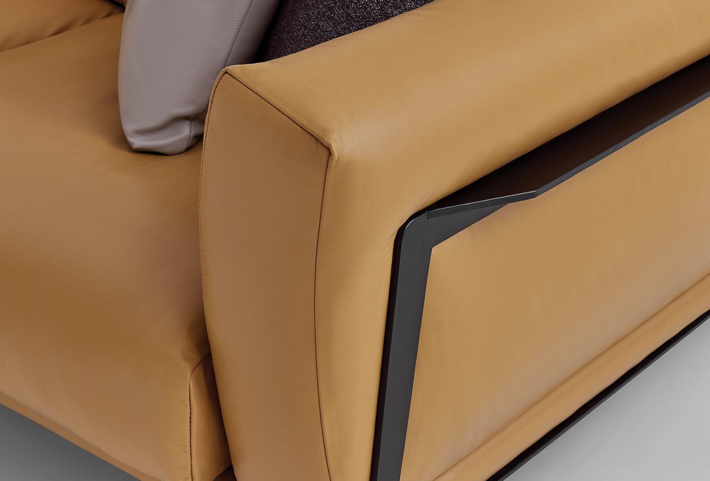 Чериместен диван Emoticon -  естествена кожа