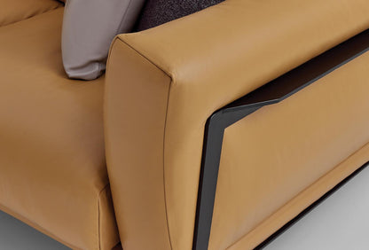 Чериместен диван Emoticon -  естествена кожа