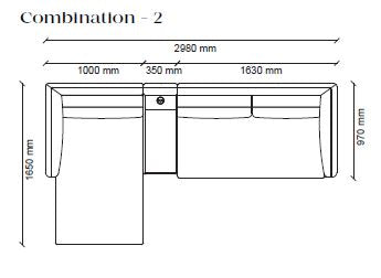 Ъглов модулен диван Parma