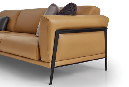 Чериместен диван Emoticon -  естествена кожа