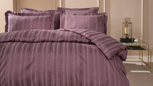 Двоен спален комплект Shelly Bamboo Sateen - Plum 200x220 см