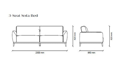 Триместен разтегателен диван - Cante