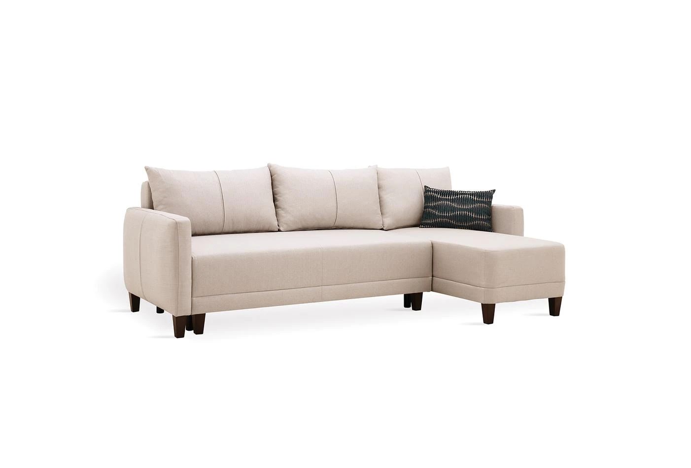 Ъглов разтегателен диван 246 см Smart