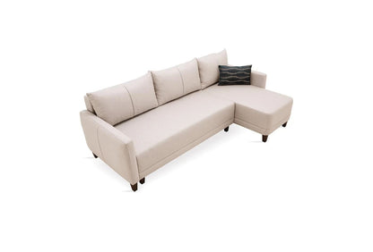 Ъглов разтегателен диван 246 см Smart